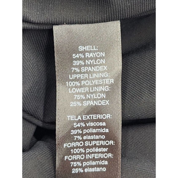 WHBM Body Perfecting Ruffle Sleeve Black Sheath Dress Women 14 NWT - Picture 12 of 13